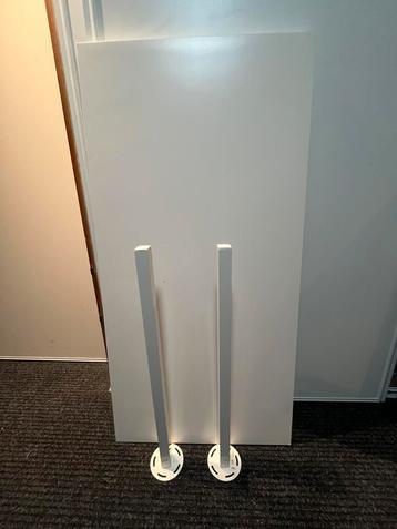 Bureaublad IKEA Lagkapten, 120x60cm, incl 2 poten