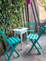 Tuin/balkon stoelen met koffietafeltje, Gebruikt, Ophalen of Verzenden