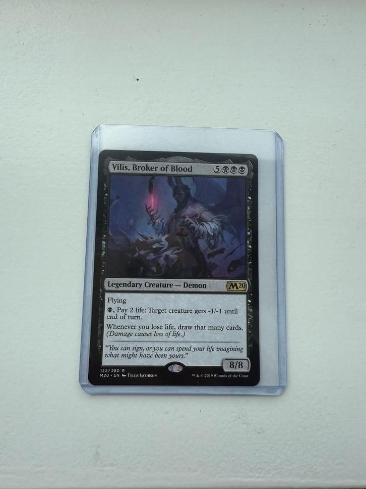 Magic: the gathering - Vilis, Broker of Blood - NM - M20, Hobby en Vrije tijd, Verzamelkaartspellen | Magic the Gathering, Zo goed als nieuw