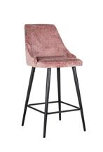 barstoelen rose chanille 2 stuks model Brooke van Richmond, Huis en Inrichting, Ophalen, Met voetsteun, Nieuw, Metaal