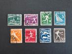 1928 Olympiade Amsterdam NVPH nr 212-219 gestempeld, Postzegels en Munten, Postzegels | Nederland, Verzenden, T/m 1940, Gestempeld
