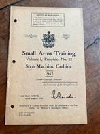 WO2 Canadees voorschrift Sten Gun 9 mm gedrukt ottawa 1942, Verzamelen, Landmacht, Verzenden