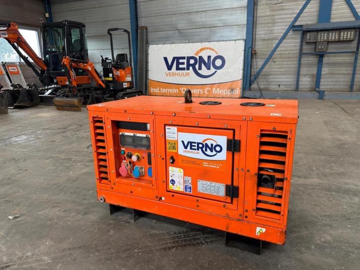 aggregaat 8 kVA EuroPower, Doe-het-zelf en Verbouw, Aggregaten, Gebruikt, Dieselolie, 5 tot 10 kVA, Elektrisch startend, Ophalen