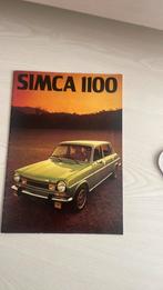 Simca 1100 Ti folder 1976, Ophalen of Verzenden, Zo goed als nieuw, Overige merken