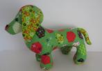 knuffel teckel groen (hond )30/25cm, Ophalen of Verzenden, Nieuw, Hond