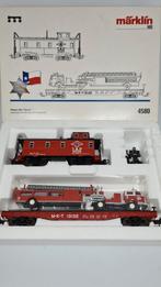 Marklin 4580 Wagonset Texas USA met brandweerwagen, Hobby en Vrije tijd, Modeltreinen | H0, Wisselstroom, Wagon, Ophalen of Verzenden