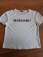Shein T shirt Amour maat 36, Kleding | Dames, T-shirts, Shein, Ophalen of Verzenden, Zo goed als nieuw, Maat 36 (S)