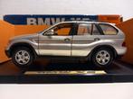 BMW X5 V8 4.4 suv zilvegrijs Motormax metal 1:18 KRD, Hobby en Vrije tijd, Modelauto's | 1:18, Motormax, Ophalen of Verzenden