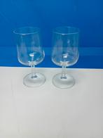 2 glaasjes van van 5cm rond en 12cm hoog, Ophalen of Verzenden, Zo goed als nieuw, Borrel- of Shotglas