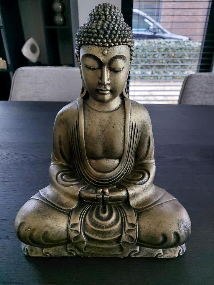 Goudkleurig Boeddhabeeld - Zo Goed Als Nieuw, Huis en Inrichting, Woonaccessoires | Boeddhabeelden, Zo goed als nieuw, Ophalen of Verzenden