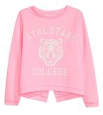 H&M roze sweater trui met tijger print, overslag achter 158, Kinderen en Baby's, Kinderkleding | Maat 158, Nieuw, Meisje, Trui of Vest