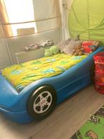 kinderbed blauw auto, Kinderen en Baby's, Kinderkamer | Bedden, 160 tot 180 cm, Zo goed als nieuw, 85 tot 100 cm, Ophalen