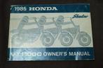 Honda VT1100C 1985 Shadow motorcycle owner's manual VT 1100, Motoren, Handleidingen en Instructieboekjes, Ophalen of Verzenden