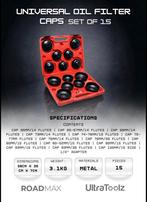 Nieuw UltraToolz 15-delige universele oliefilter doppenset, Dr.Nolenslaan 157E 6136GM Sittard, Nieuw, Ophalen of Verzenden, Info@roadmax.nl