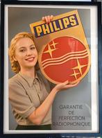 [Poster in Frame] Retro PHILIPS Radio Reclame, Ophalen of Verzenden, Nieuw, Reclamebord