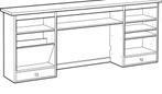 Hemnes bureau opzetstuk, Huis en Inrichting, Bureaus, Ophalen, Gebruikt