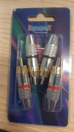 Dynavox 205093 Cinch-stekker Set van 4 stuks, Ophalen of Verzenden, Nieuw, Overige typen, Overige merken