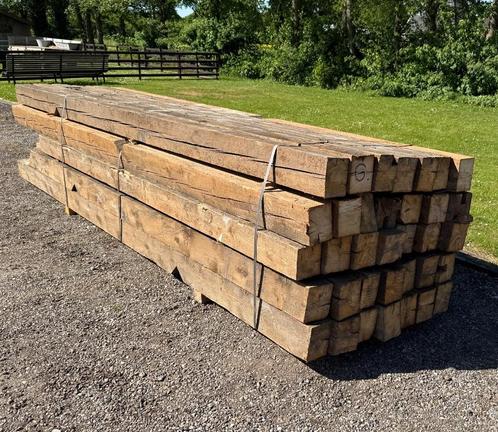 Oude balken houten gebinten balkenhout constructie balken, Doe-het-zelf en Verbouw, Hout en Planken, Gebruikt, Balk, Grenen, 300 cm of meer