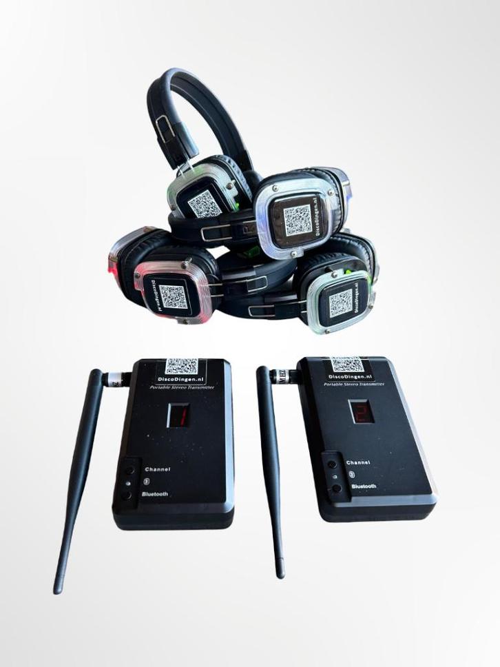 Complete Silent Disco Sets (v.a. €39), Hobby en Vrije tijd, Feestartikelen | Verhuur, Nieuw, Verjaardag, Ophalen