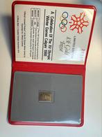 Calgary Olympische Spelen 1988 1 gram goud, Verzamelen, Sportartikelen en Voetbal, Overige typen, Ophalen of Verzenden, Zo goed als nieuw