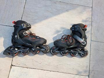 Inlineskates/Skeelers, Zwart/Oranje beschikbaar voor biedingen