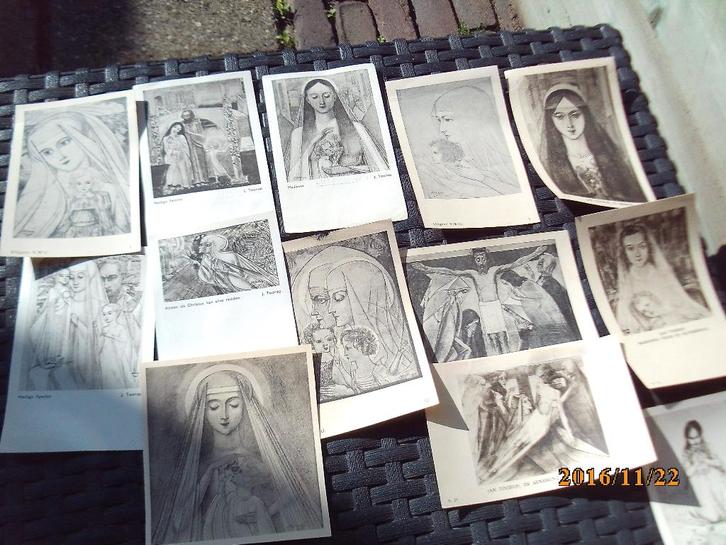 ansichtkaarten kunst Jan Toorop 25 st verschill oud 1934 ev, Verzamelen, Ansichtkaarten | Themakaarten, 1920 tot 1940, Overige thema's