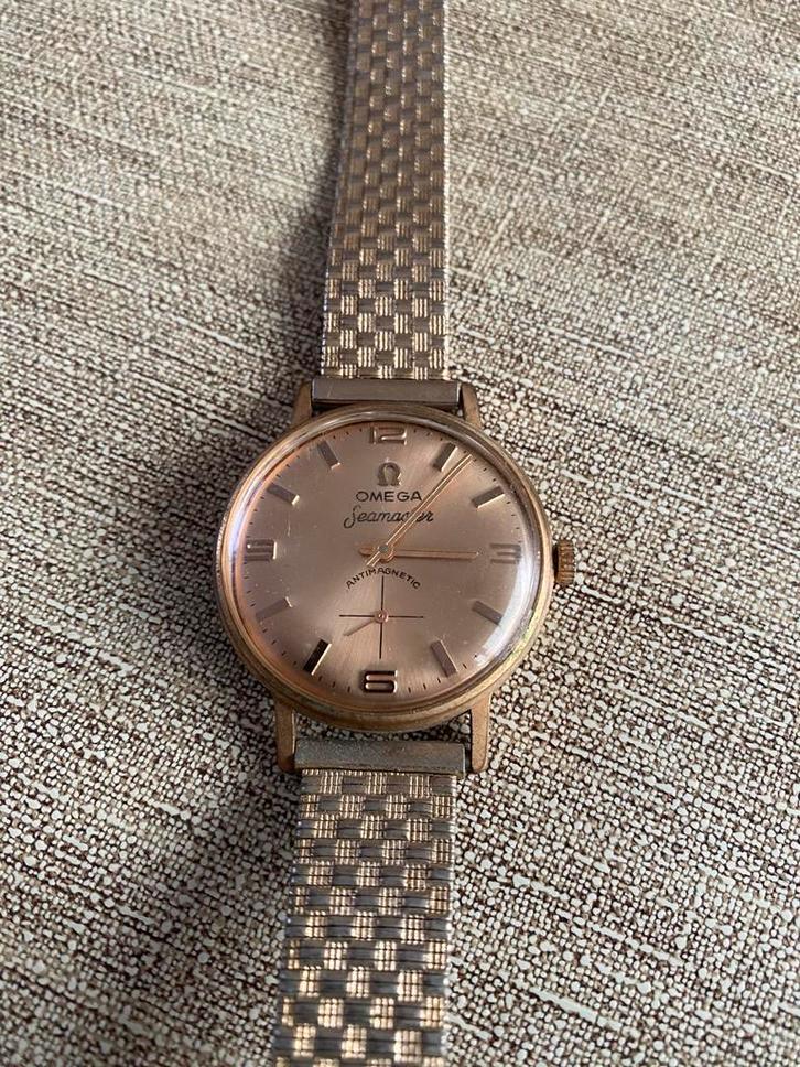 Vintage Omega Seamaster Polshorloge - 18K Goud, Sieraden, Tassen en Uiterlijk, Horloges | Antiek, Polshorloge, Omega, Staal, 1960 of later