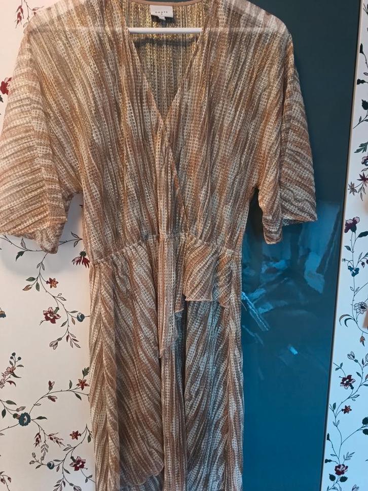 Dante Jurk Maat 2 met Gouddraad (M), Kleding | Dames, Jurken, Zo goed als nieuw, Maat 36 (S), Overige kleuren, Ophalen of Verzenden