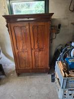 Prachtige antieke Biedermeier Mahonie meidenkast, linnenkast, Antiek en Kunst, Antiek | Meubels | Kasten, Ophalen