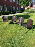 Stoelen Gerd Lange Brabert  design in bruin retro vintage, Ophalen, Gebruikt, Bruin
