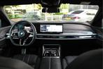BMW i7 eDrive50 High Executive M Sport / Panoramadak Sky Lou, Auto's, Achterwielaandrijving, Gebruikt, Zwart, Met garantie (alle)