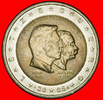 Ⰶ FINLAND: LUXEMBOURG 2 EUROS 1905 1955 2005 ADOLPHE HENRY I beschikbaar voor biedingen