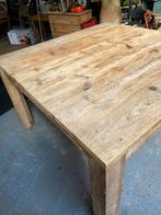 Houten Eettafel - Robuust & Sfeervol, Ophalen, Gebruikt, 100 tot 150 cm, Vijf personen of meer