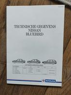 Technische gegevens Nissan Bluebird brochure 1986, Nieuw, Nissan, Ophalen of Verzenden, Nissan