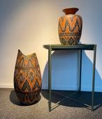 Marzi & Remy - vloervaas en vaas - terracotta - 1950-1959, Gebruikt, Overige kleuren, Aardewerk of Porselein, Ophalen of Verzenden