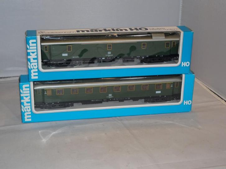 2 Marklin passagiers/bagagewagons 4140/4145 in OVP (#810), Hobby en Vrije tijd, Modeltreinen | H0, Nieuw, Wagon, Wisselstroom