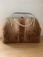 Vintage Lee Roye kangoeroe bont handtas '60s, Sieraden, Tassen en Uiterlijk, Ophalen of Verzenden, Zo goed als nieuw, Bruin, Handtas