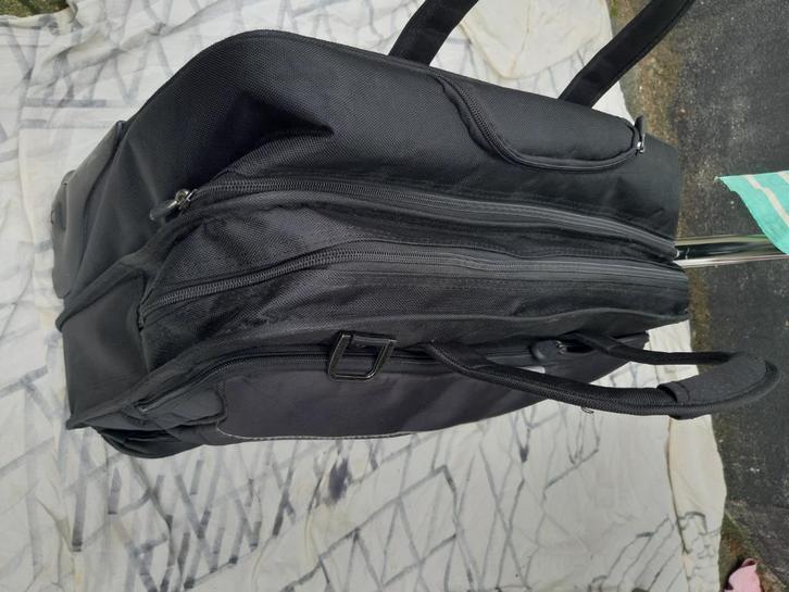 Executive Laptop trolly - 15-16 inch- Zwart, Sieraden, Tassen en Uiterlijk, Koffers, Gebruikt, Zacht kunststof, Minder dan 50 cm