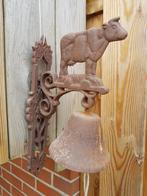 GIETIJZEREN BEL, DEURBEL MET MUURBEVESTIGING, Ophalen, Gebruikt, Draadloos