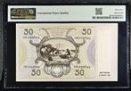 Mooi biljet 50 gulden Oestereetster uit WOII, 1941 | PMG 35, Ophalen of Verzenden, 50 gulden