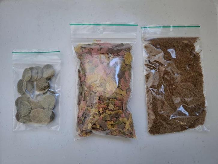 Vis voer 1euro per zakje, Dieren en Toebehoren, Vissen | Aquaria en Toebehoren, Nieuw, Overige typen, Ophalen