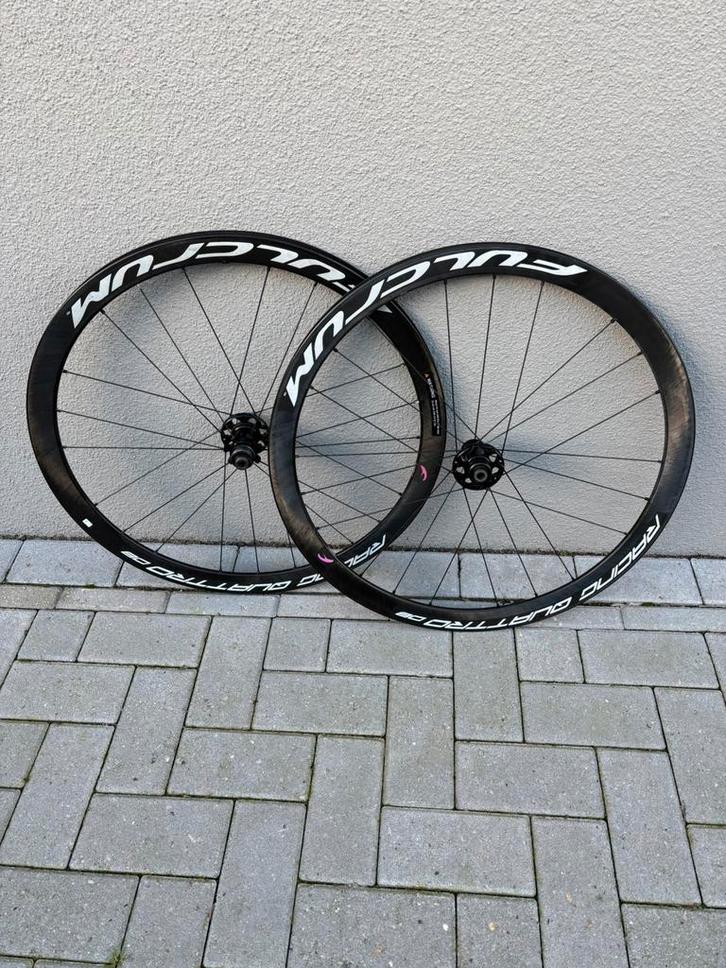 Fulcrum Quattro 08 carbon wielset voor Shimano 11 speed, Fietsen en Brommers, Fietsonderdelen, Gebruikt, Racefiets, Wiel, Ophalen of Verzenden