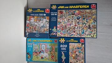 4x Jan van Haasteren puzzel - 260, 500 en 100 stukjes beschikbaar voor biedingen