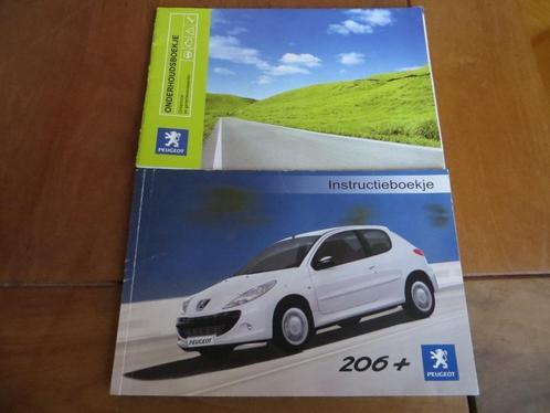 Instructieboek Peugeot 206+ 2008 + onderhoudsboekje, Auto diversen, Handleidingen en Instructieboekjes, Ophalen of Verzenden