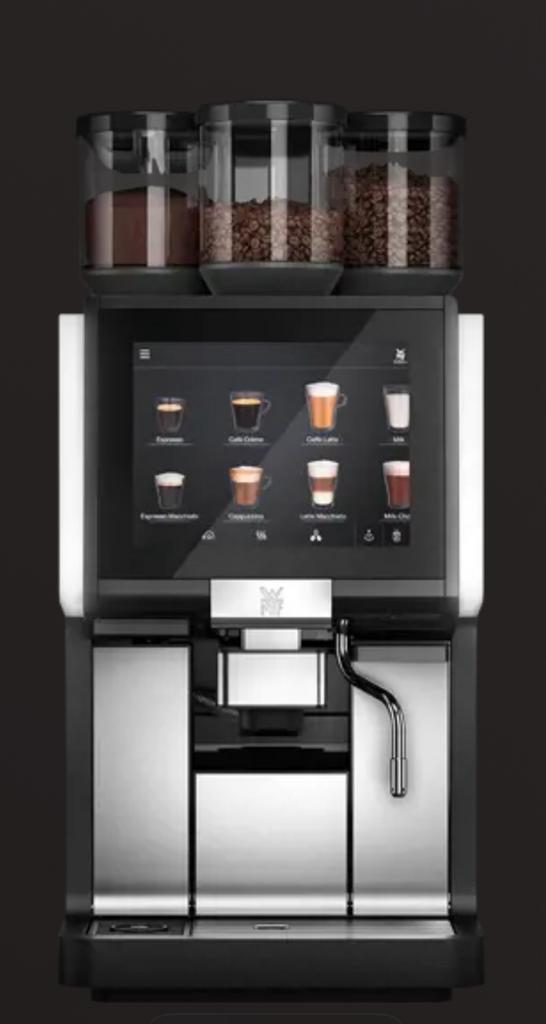 WMF1500s + dynamische melk, met kopjeswarmer en melkkoeling, Witgoed en Apparatuur, Koffiezetapparaten, Gebruikt, Koffiebonen