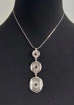 Zilveren ketting met spiraal hanger 925 zilver, Sieraden, Tassen en Uiterlijk, Kettingen, Ophalen of Verzenden, Zilver, Zilver