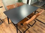 Nette tafel met 4 stoelen, Huis en Inrichting, Ophalen, Gebruikt, 100 tot 150 cm, 50 tot 100 cm
