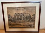 Kopergravure 1730 Kloosterkerk den Haag, Ophalen of Verzenden