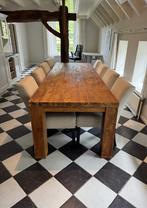 Teak houten eettafel 3 meter (8 persoons), Ophalen, Gebruikt, Teakhout, 200 cm of meer