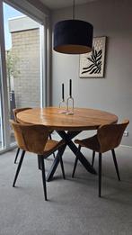 Eetkamerset: Tafel + 6 Stoelen, Ophalen of Verzenden, Rechthoekig, 200 cm of meer, 100 tot 150 cm